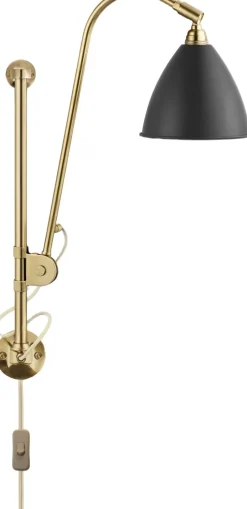 Discount BL5 Wall Lamp 16 all brass parts/charcoal black shade Væglamper