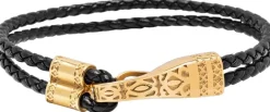 Best Leather Bracelet with Gold Clasp Smykker