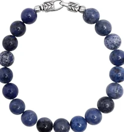 Nialaya Smykker>Dumortierite Healing Bracelet with Silver Lock