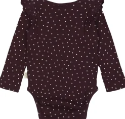Børn PETIT PIAO Bodies>Body L/S Frill Modal heart