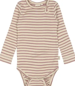 Børn PETIT PIAO Bodies>Body L/S Modal Striped