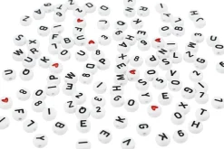 Børn Creativ Company Kreativitet>Bogstavperler, str. 7 mm, hulstr. 1,2 mm.