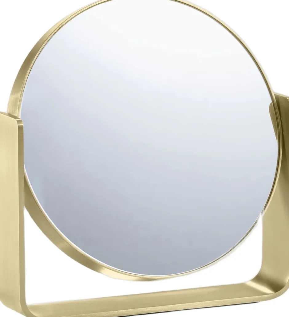 Bordspejl m. 5 x forstørrelse Ume Brass finish-Zone