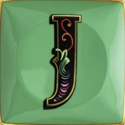 Versace Opbevaring|Tallerkener>Bowl 12cm sq. flat, Holiday Alphabet J,