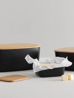 RIG TIG Opbevaring>BOX-IT brødkasse L 23 cm black