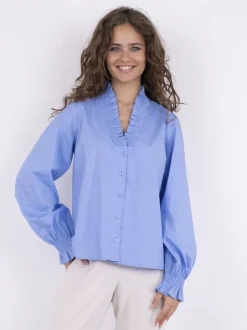 Brielle Solid Shirt-Neo Noir Outlet