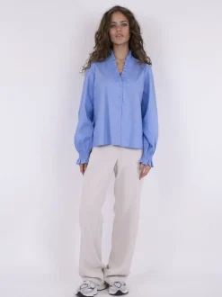 Brielle Solid Shirt-Neo Noir Outlet