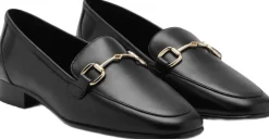 Buckle leather moccasins Dame Loafers