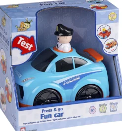 Clearance BUDDY POLITIBIL PRESSnGO Børn Legetøjsbiler & Transportmidler