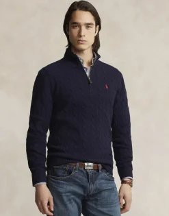 Polo Ralph Lauren Strik>Cable-Knit Wool-Cashmere Sweater