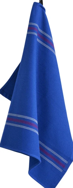 Canteen Tea Towel-Blue and fuchsia Tekstiler Til Køkkenet