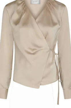 Sale Caprina Heavy Sateen Blouse Dame Bluser & Skjorter
