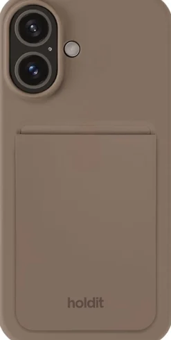 Dame HoldIt Punge & Kortholdere>Card Holder Silicone, Magsafe Compatible Mocha Brown