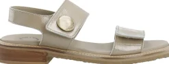 CASGRACE Velcro Sandal Patent-Cashott Clearance