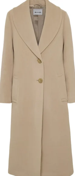 Dame Sand Cashmere>Cashmere Max Drap Coat - Clareta Shawl