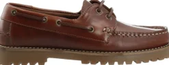 Dame Cashott Sejlersko|Snøresko>CASLENA Boat Shoe Pull Up Leather