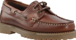 Dame Cashott Sejlersko|Snøresko>CASLENA Boat Shoe Pull Up Leather