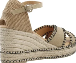 Outlet CASRITA Cross Sandal Suede Dame Sandaler|Højhælede Sko
