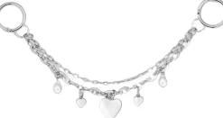 Dame SUI AVA Nøgleringe>Chain w. Pearly Heart Bag Charm