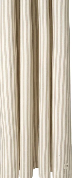 New Chambray Shower Curtain - Sand/Off-white Badeforhæng