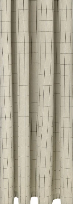 Outlet Chambray Shower Curtain - Grid Badeforhæng