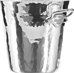 Mauviel Bar & Vin>Champagnekøler rund 20 x 20 cm Hamret aluminium