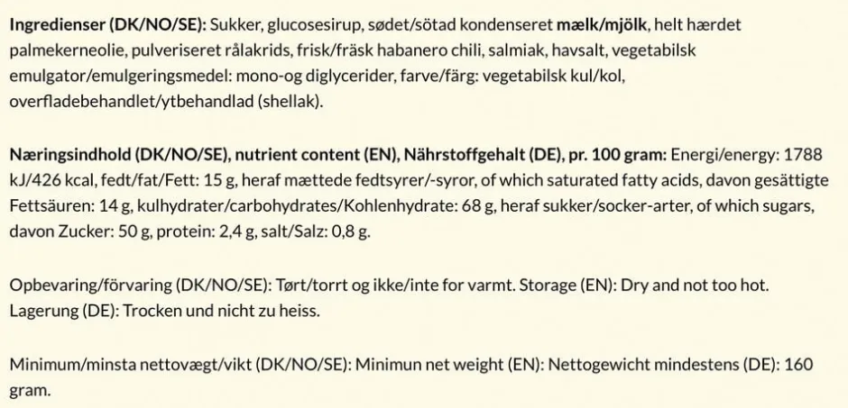 Clearance Chili, 160 gr. Lakrids
