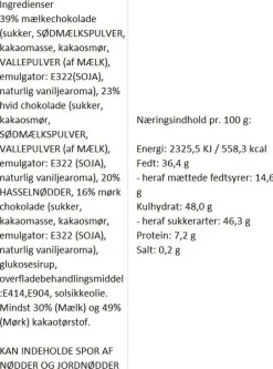 Choko-hasselnødder-Almuegaarden Outlet