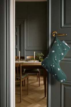 Clearance Christmas Fable Julestrømpe H45 grøn Julepynt|Julepynt