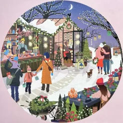 Børn ViSSEVASSE Spil & Puslespil>CHRISTMAS MARKET - puslespil med 1000 brikker