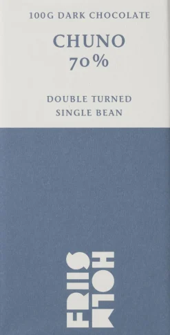 Friis-Holm Chokolade>Chuno Double Turned 70 %, 100 g