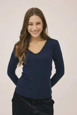 Cilla 16 V-halset bluse - 100% merino wool RWS-Magasin du Nord Collection Outlet