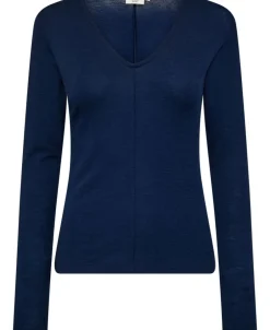 Cilla 16 V-halset bluse - 100% merino wool RWS-Magasin du Nord Collection Outlet