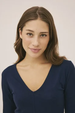 Cilla 16 V-halset bluse - 100% merino wool RWS-Magasin du Nord Collection Outlet