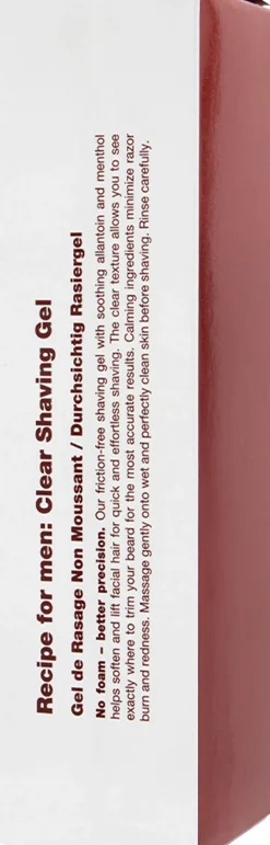 Recipe For Men Barbering|Barbering>Clear Shaving Gel 100 ml.