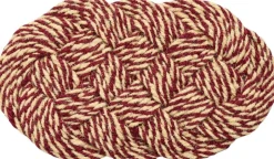 Hay Gulvtæpper>Coco Door Mat-Swirl-Bordeaux and off-white