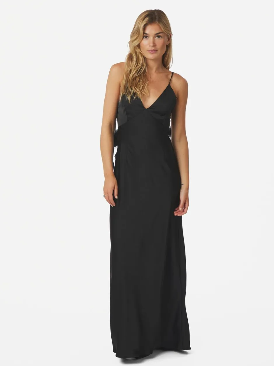 Colly Heavy Sateen Dress-Neo Noir