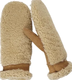 Best COLON - MITTENS - PALM OF SUEDE AND UPPER OF CURLY SHEARLING Dame Handsker & Vanter