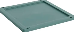 Colour Crate Plastic Lid Square, Medium-Hay New