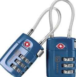 Go Travel Kufferter & Tilbehør>Combi Cable Twin Padlocks TSA