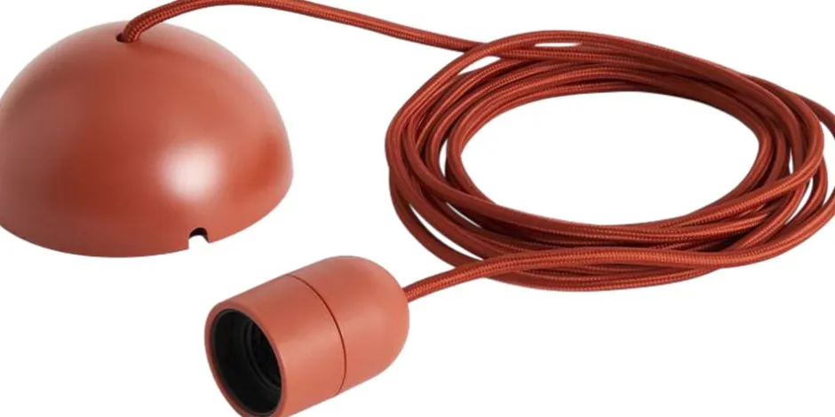 Best Common Pendant Cord set-Rusty red Lampetilbehør