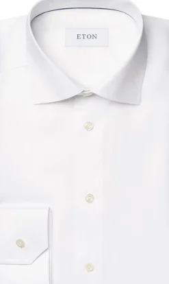 Best Contemporary Fit White Signature Twill Shirt Skjorter
