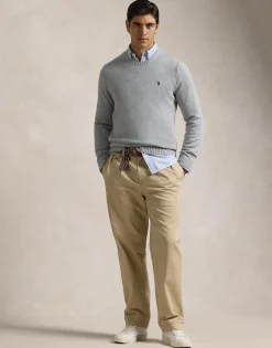 Polo Ralph Lauren Strik>Cotton Crewneck Sweater
