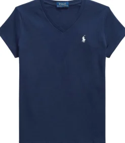 Børn Polo Ralph Lauren Overdele>Cotton Jersey Tee V-neck Teens
