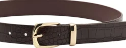 Outlet Croco faux-leather belt Dame Bælter