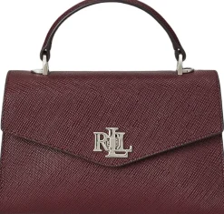 New Crosshatch Leather Small Farrah Satchel Dame Skuldertasker