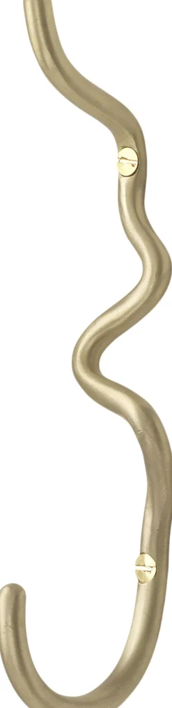 Ferm Living Knager & Knagerækker>Curvature Hook - Brass