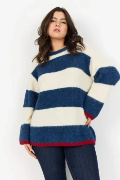 Curvy WA-JOLIE 1 Pullover Blå-Wasabiconcept
