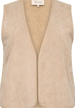 Sale Curvy WA-NADIN 1 Vest Sand Dame Jakker & Frakker