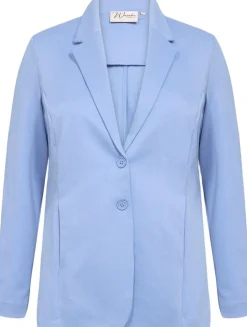 Clearance Curvy WA-SINA 1 Blazer Lyseblå Dame Blazere & Veste